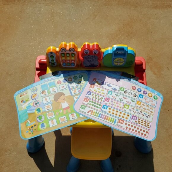 VTech Touch and Learn Activity Desk Deluxe - Red & Blue - Pre-Owned - Picture 5 of 16